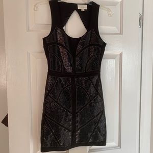 Black Sequin Dress